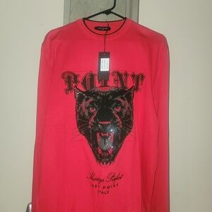 Leftpoint Red Rhinestone Black Panther Sweatshirt/sweater. Xxl NWT